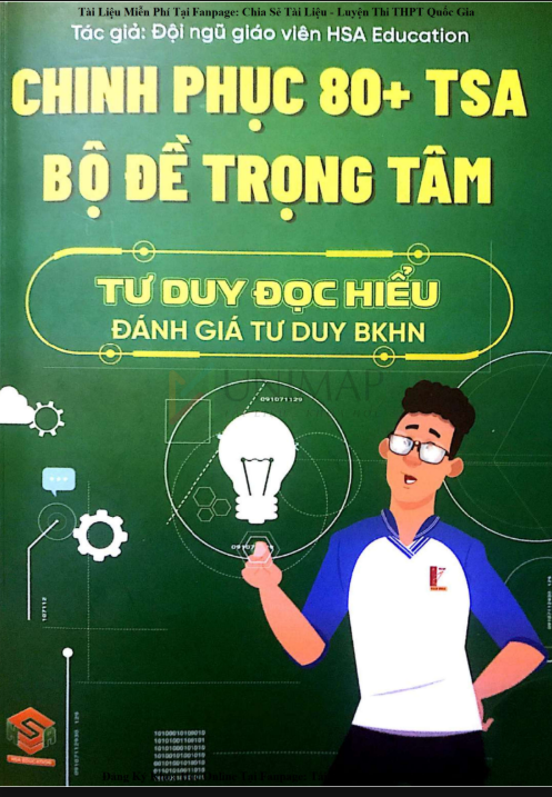 Chinh phục 80+ TSA bộ đề trọng tâm Tư Duy Đọc Hiểu PDF